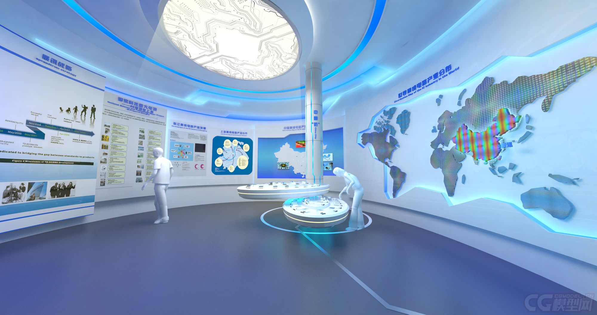 電子展廳科技感強(qiáng)強(qiáng)